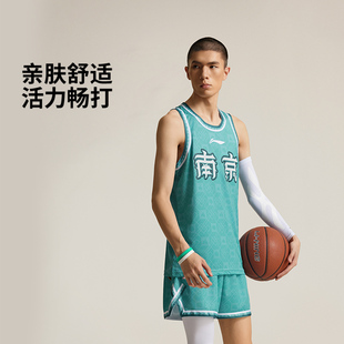 背心AAYU551 圆领满印运动无袖 李宁正品 CBA专业篮球系列男子经典