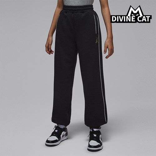 Nike/耐克正品JORDAN大童休闲运动束脚刺绣针织长裤IR8008-010