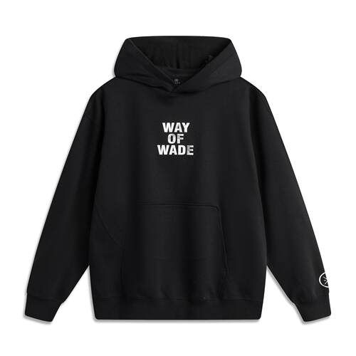 李宁正品2025新款韦德系列男子亲肤舒适宽松连帽套头卫衣AWDV259