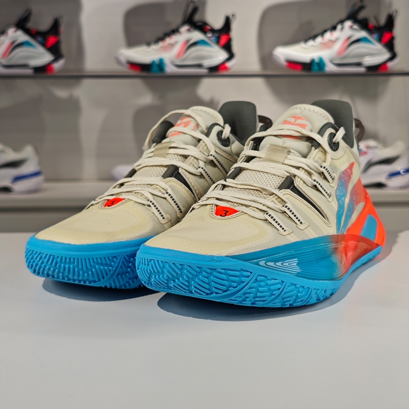 李宁正品CJ2男子透气时尚运动耐磨缓震透气低帮篮球鞋ABAS001-9