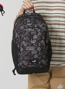 Puma/彪马正品新款男女同款印花潮流双肩背包091376-06
