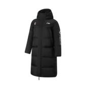 李宁正品 CBA专业篮球系列男子宽松保暖运动训练连帽羽绒服AYMV485