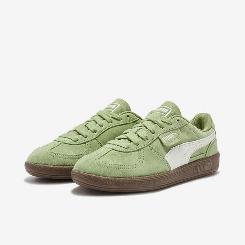Puma/彪马正品Palermo新款男女绿白色休闲德训鞋408532-03