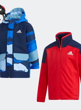 Adidas/阿迪达斯正品冬季小童装训练休闲运动梭织夹克 GP0462