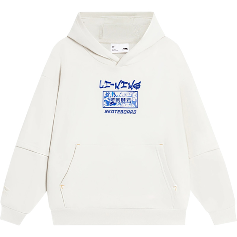 Lining/李宁正品男大童运动生活系列时尚宽松套头连帽卫衣YWDS399