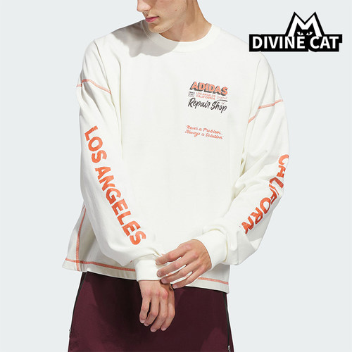 Adidas/阿迪达斯正品三叶草WILSHIRELST-SHIRT经典长袖T恤JX6142