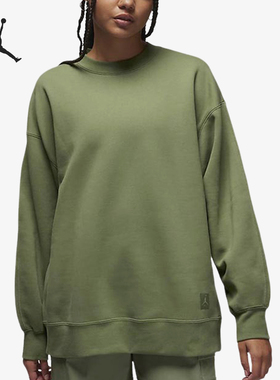 Nike/耐克正品JORDAN女士加绒圆领宽松运动卫衣FB5117-340