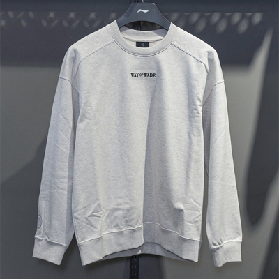 李宁正品2025新款韦德系列男子时尚休闲宽松套头卫衣AWDV049-2