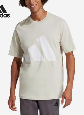 Adidas/阿迪达斯正品25春季新款男士跑步透气运动短袖JE8933