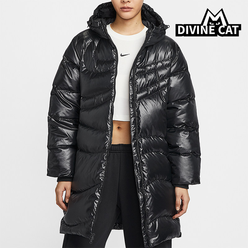 Nike/耐克正品冬季新款女士户外拒水保暖中长款羽绒服HV2752-010