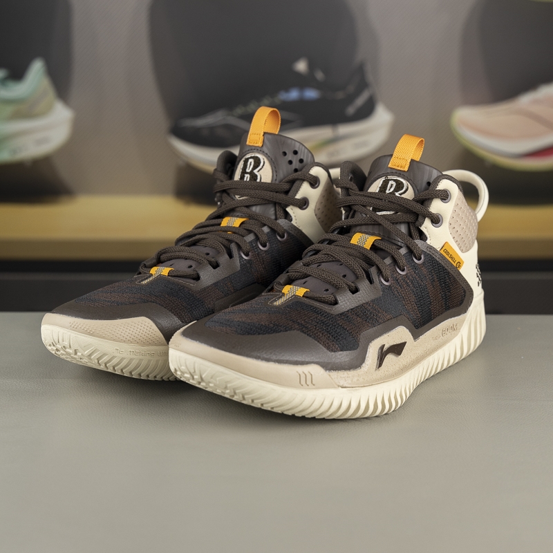 李宁正品反伍3男子反光轻质透气耐磨抓地中帮实战篮球鞋ABFT025-1