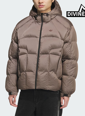 Adidas/阿迪达斯正品三叶草男士休闲复古宽松面包羽绒服KS6080