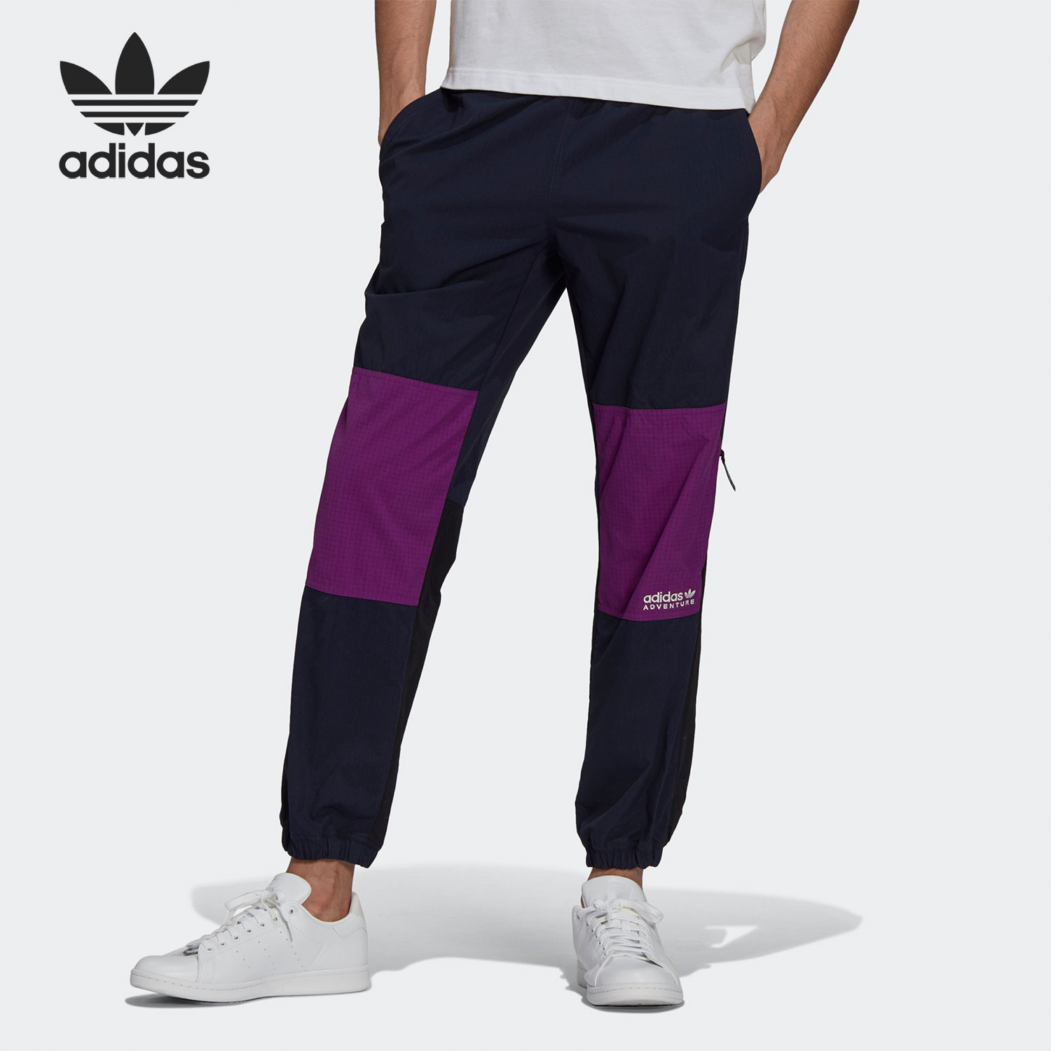 阿迪达斯男子透气运动裤舒适长裤