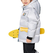 男小童防寒羽绒服短款 Lining 李宁正品 加厚鸭绒连帽外套YYMS047