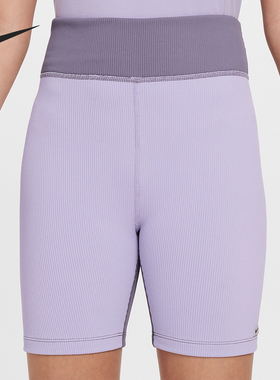 Nike/耐克正品Dri-FIT大童修身中腰运动针织短裤FV0204-515