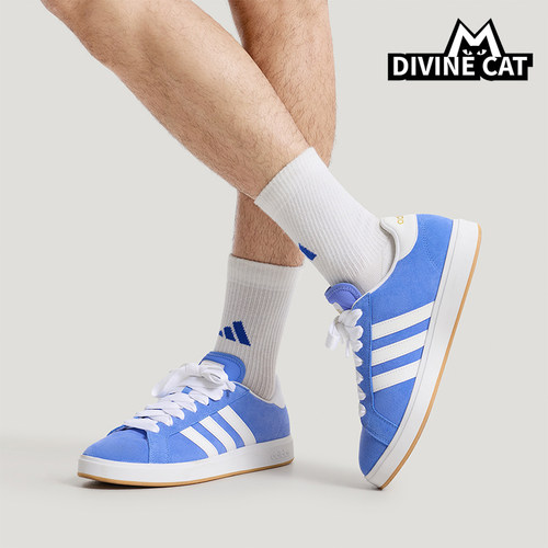 Adidas/阿迪达斯正品2026春季款男女系带运动耐磨日常板鞋KH6989