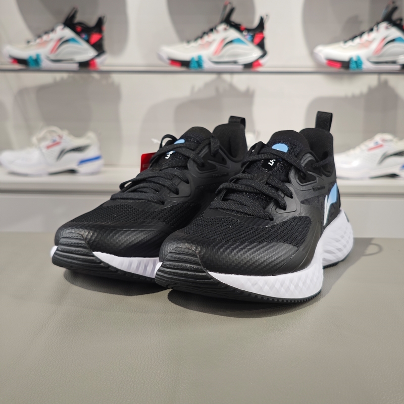 李宁正品云五代男子减震回弹低帮舒适透气休闲慢跑鞋ARST113-1