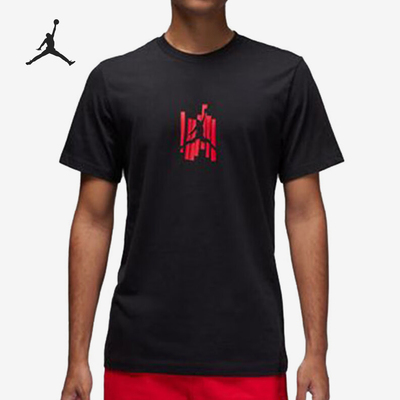 Nike/耐克正品JORDAN男士训练宽松透气印花短袖T恤FD7026-010