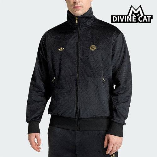 Adidas/阿迪达斯正品三叶草男士舒适立领拉链足球夹克外套JZ9951