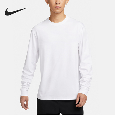 Nike/耐克正品冬季新款男装长袖针织圆领T恤打底衫FB8586-100