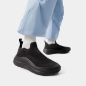 李宁正品 AGLV027 on男子软弹舒适一脚蹬潮流休闲鞋 新款 云浪slip