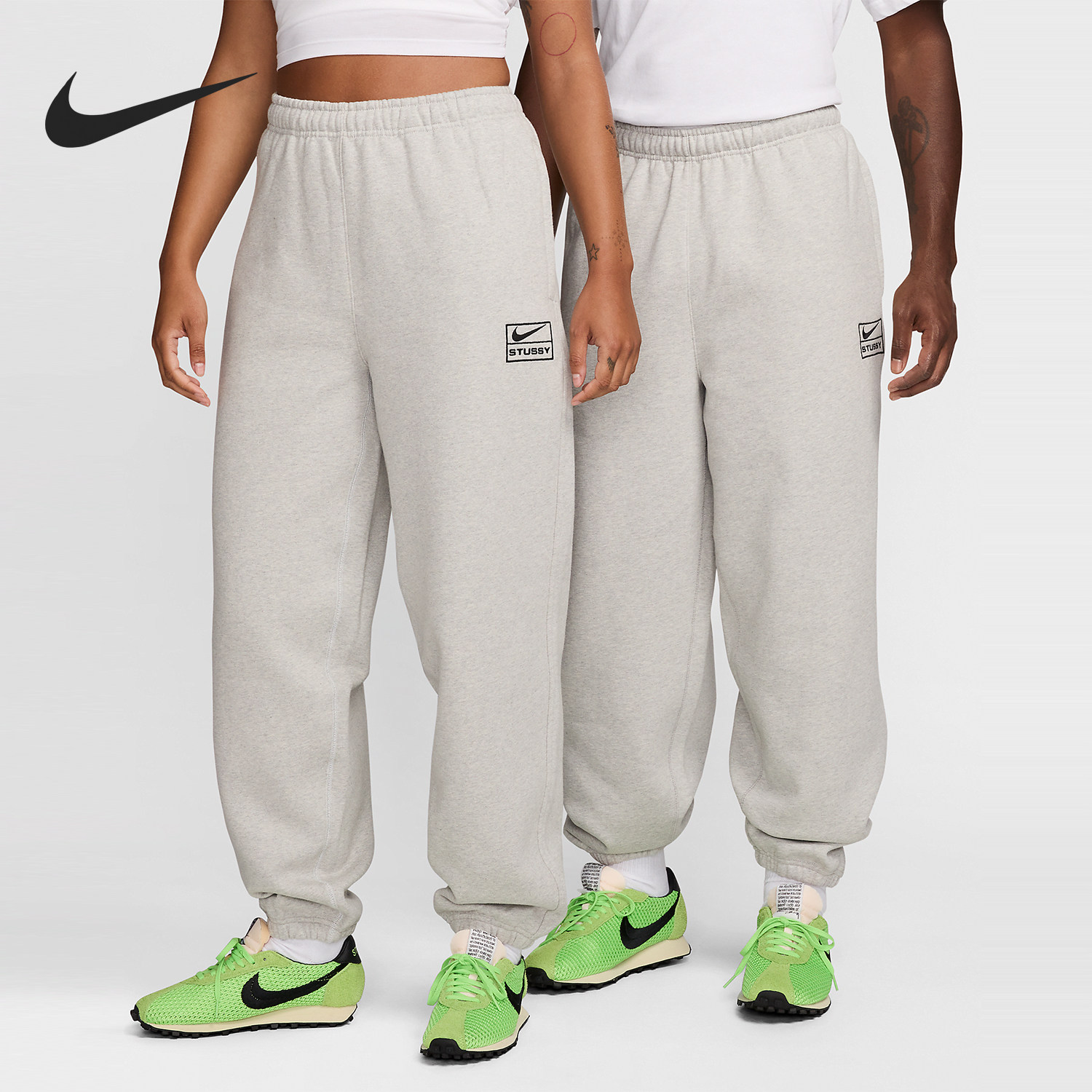 Nike/耐克正品x Stüssy男女保暖宽松束脚加绒长裤FN5232-050,运动服/休闲服装,运动长裤,淘宝优惠券,粉丝福利购,淘宝优惠卷