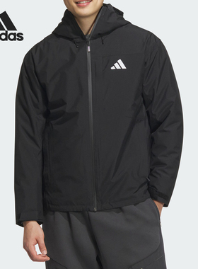 Adidas/阿迪达斯正品三合一男女羽绒内胆连帽冲锋衣JM9135