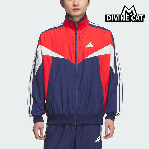 Adidas/阿迪达斯正品Sportswear新款男红蓝色经典夹克外套KF3678