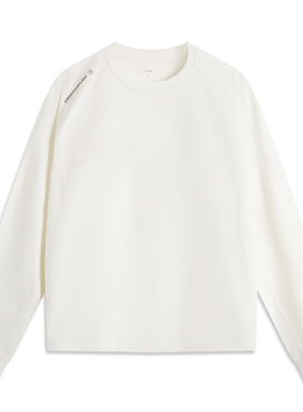 李宁正品CF溯女子简约百搭恒温保暖速干宽松户外长袖T恤ATLU158