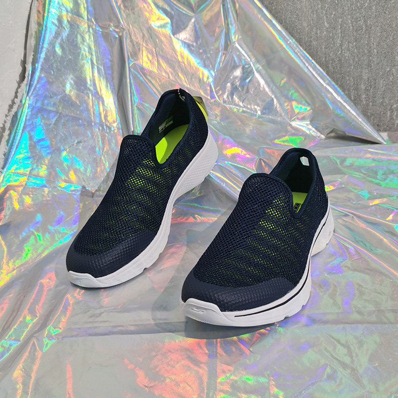 Skechers/斯凯奇正品【GO 系列】男子镂空网眼透气懒人休闲跑步鞋