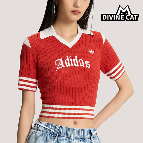 Adidas/阿迪达斯正品三叶草女士修身经典时尚针织POLO衫KT3048