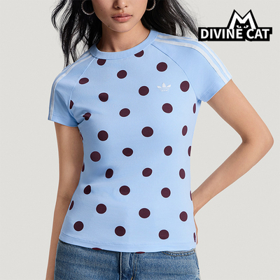 Adidas/阿迪达斯正品三叶草女士圆领修身潮流时尚针织T恤KV1192