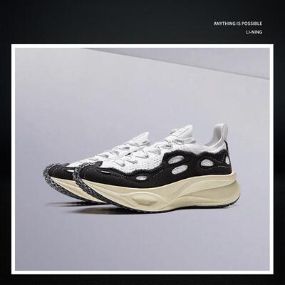 李宁正品飞电TRAIL男女同款潮流低帮轻质透气运动休闲鞋AZGV075