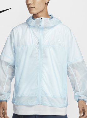 Nike/耐克正品当季新款男士户外梭织拒水连帽外套DB0979-474