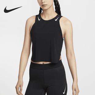 Nike Dri FIT女士圆领透气运动跑步背心FN2714 010 耐克正品