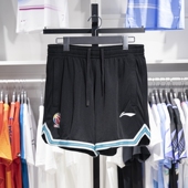 AAPU231 篮球系列男子条纹印花透气运动短裤 2024新款 李宁正品