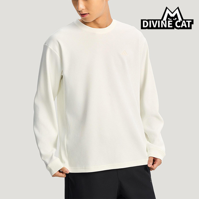 Adidas/阿迪达斯正品2025冬季款男士日常圆领套头针织卫衣KR2541