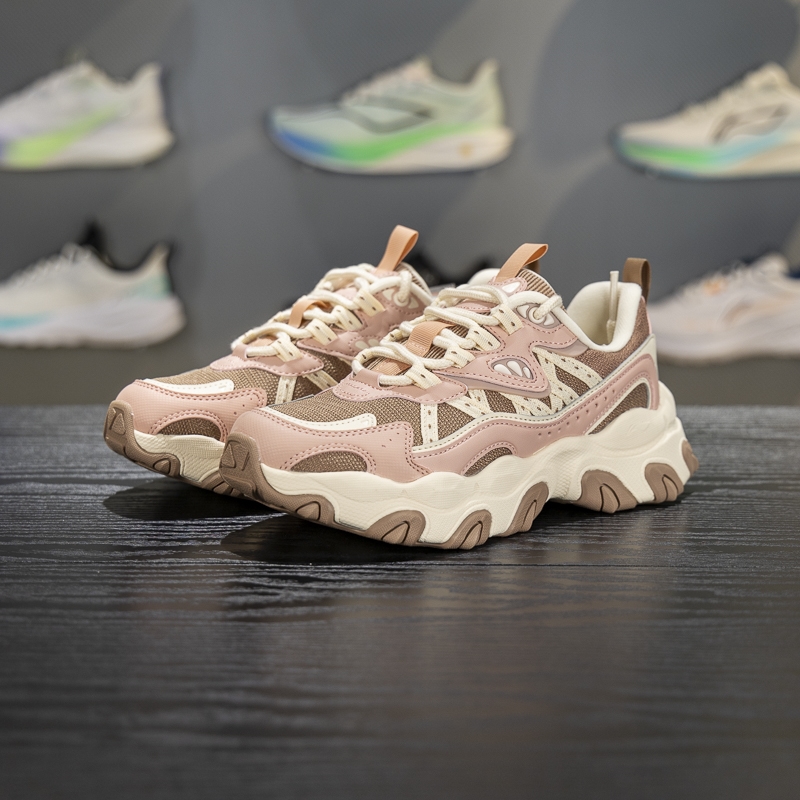 李宁正品猫爪lite3女子防滑耐磨透气轻便低帮运动休闲鞋AGCV390-5