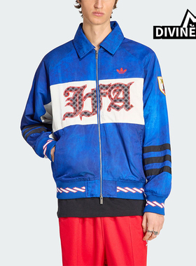 Adidas/阿迪达斯正品三叶草男士休闲翻领保暖双向拉链棉服HY5065