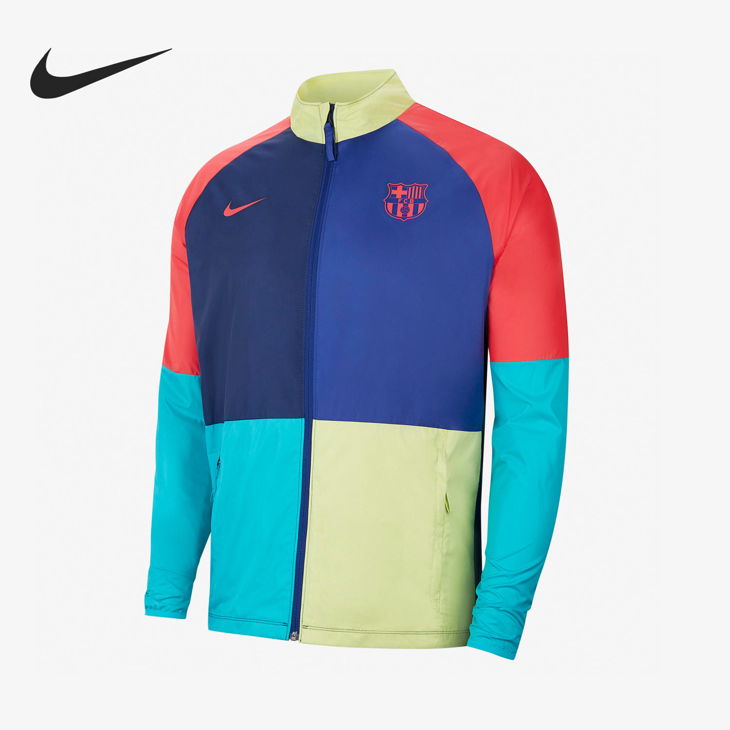 Nike/耐克正品冬季男子巴萨足球球衣夹克运动外套CI9529-457