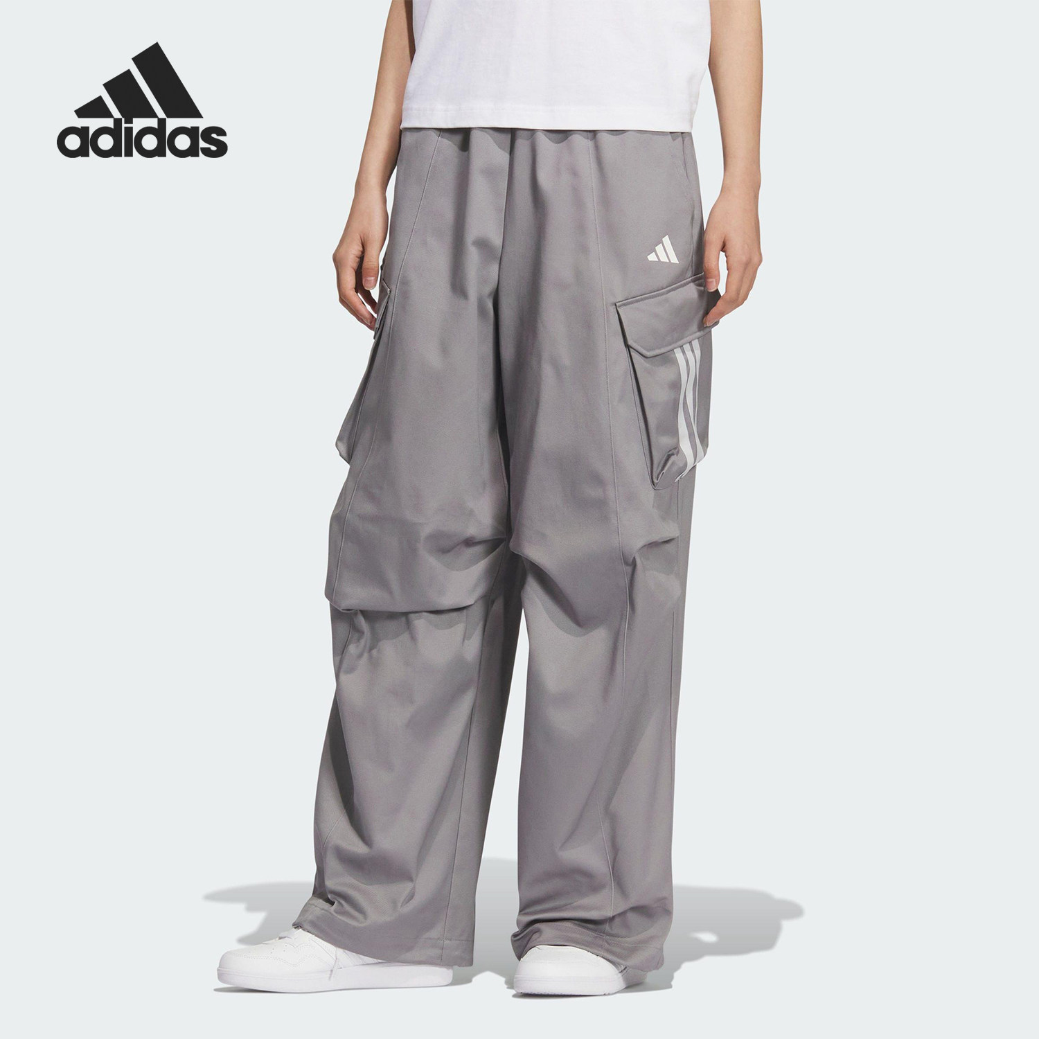 Adidas/阿迪达斯正品V W PARACHUTE P女士工装运动长裤KF2663