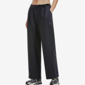 1388059 女士简约抓绒训练透气宽松直筒长裤 新款 001 安德玛正品