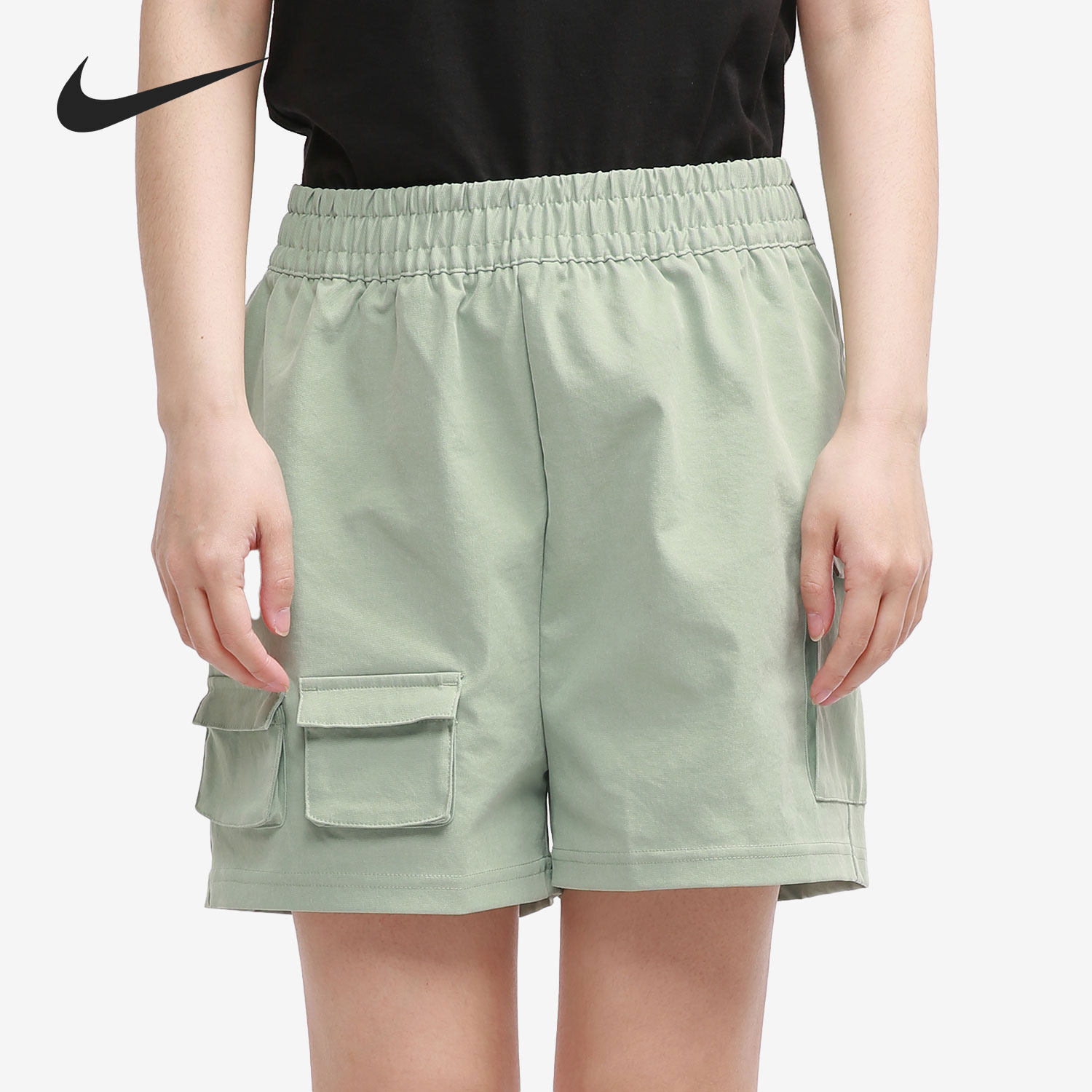 Nike/耐克正品女子宽松运动训练休闲工装透气五分短裤 CZ9382