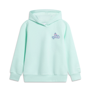 Lining 李宁正品 冬季 大童连帽宽松舒适休闲百搭套头卫衣YWDT390