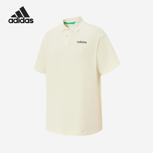 POLO衫 Adidas 女士翻领针织训练短袖 夏季 JI6026 阿迪达斯正品