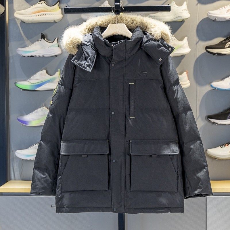 李宁正品2025新款男子舒适透气百搭保暖运动连帽羽绒服AYMV341-3,运动服/休闲服装,运动羽绒服,淘宝优惠券,粉丝福利购,淘宝优惠卷