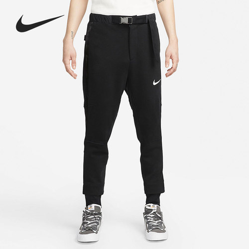 Nike/耐克正品当季男子针织拼色束脚休闲裤子CW2187-010