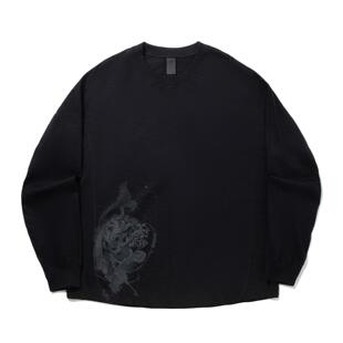 休闲运动圆领长袖 成龙联名功夫系列男子经典 T恤AHSV501 李宁正品