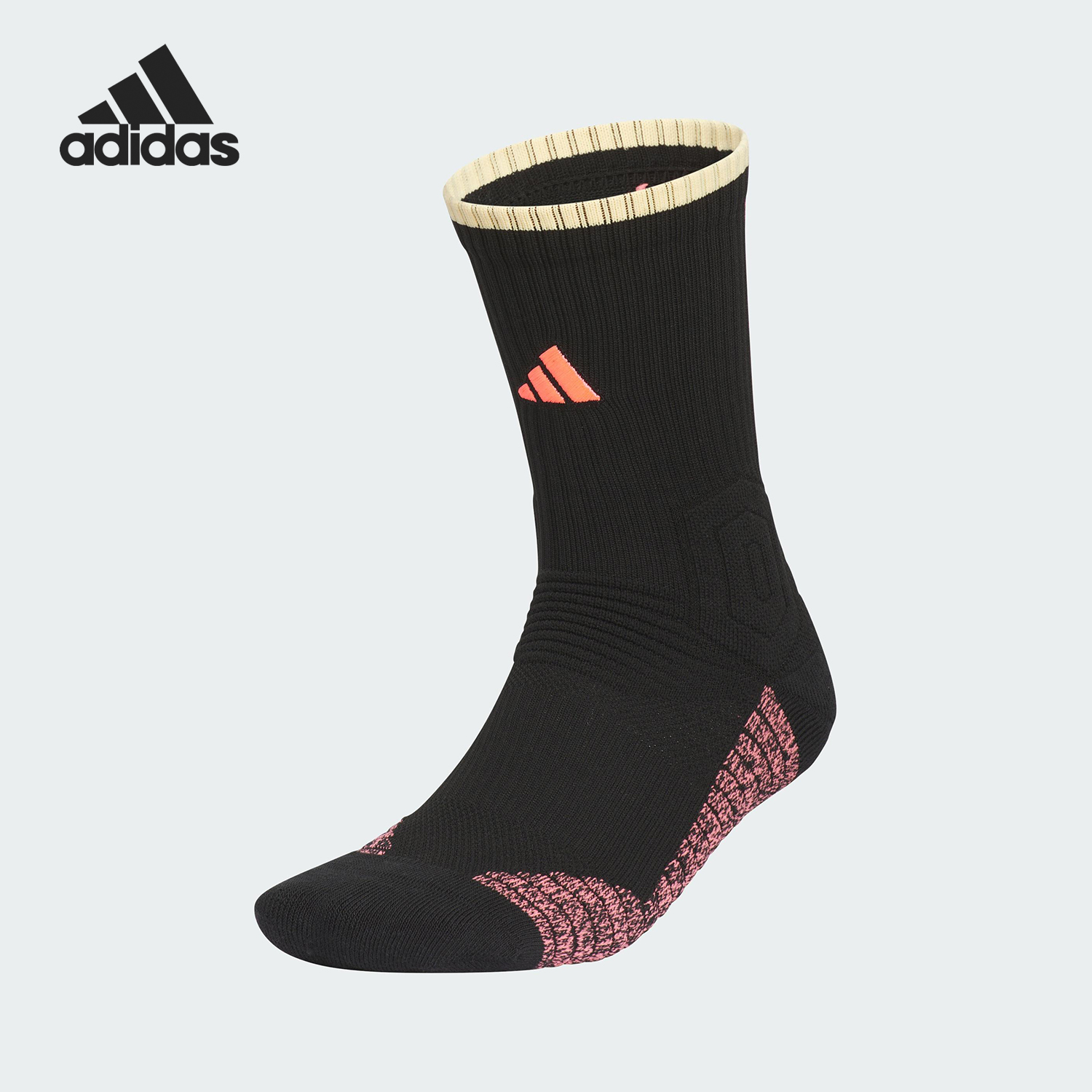 Adidas/阿迪达斯正品2025夏季男女中筒运动袜一双装KR0308