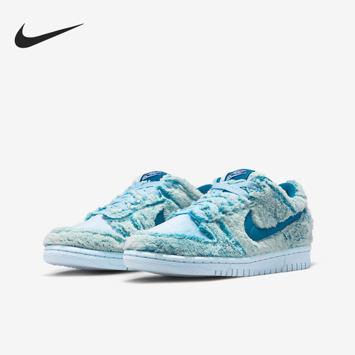 Nike/耐克正品Dunk Low GS女子大童毛绒时尚运动鞋IM7171-301